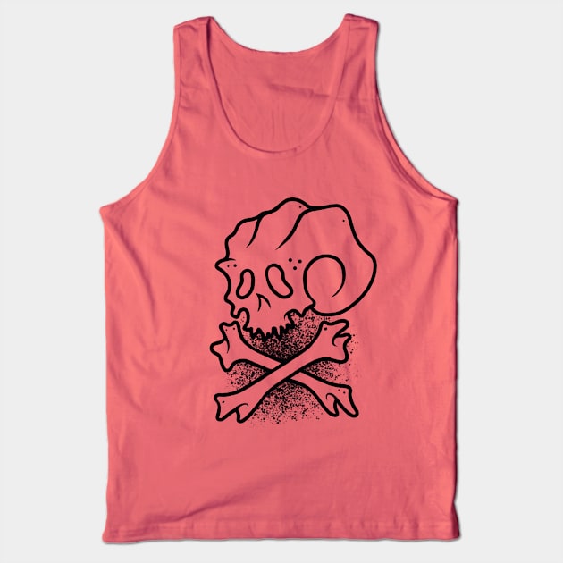 Big Skull & Bones Tank Top by PabloDiablo13